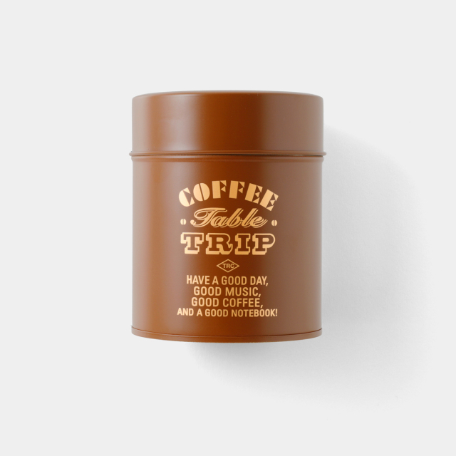 TF コーヒー缶 コーヒーテーブルトリップ 茶 (07152379)