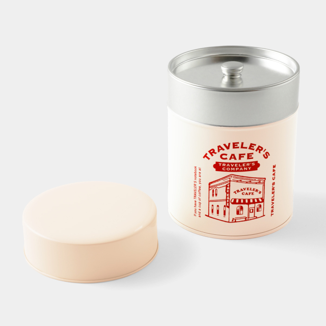 TF コーヒー缶 トラベラーズカフェ アイボリー (07152380)