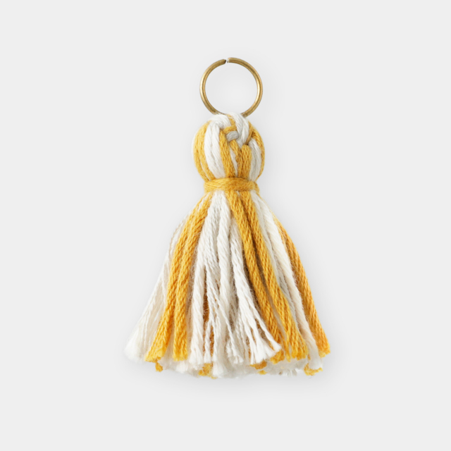 short finger タッセル コットン マスタード MIX (07152428)