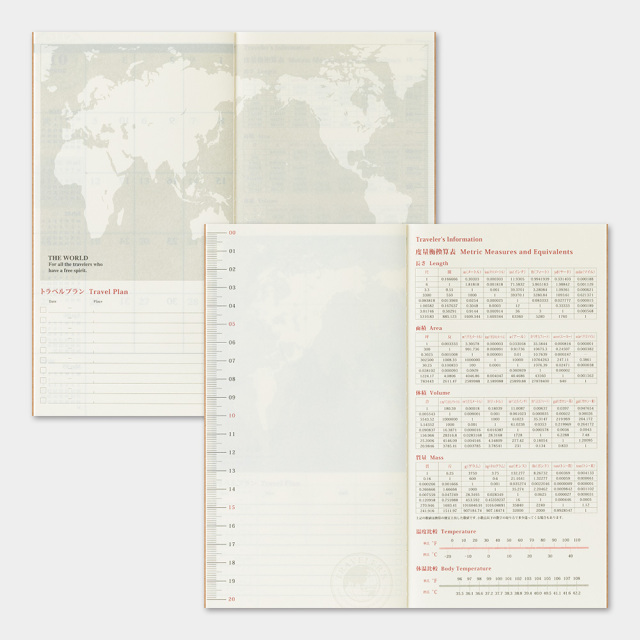 トラベラーズノート リフィル 2026 月間 (14494006)