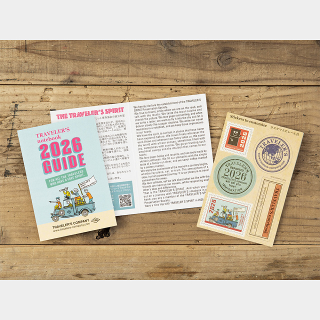 トラベラーズノート パスポートサイズ リフィル 2026 月間