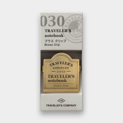 TRAVELER'S notebook ディスプレイ用品 非売品 トラベラーズ トラベラーズノート ブラスクリップ 飛行機柄 (43090006)