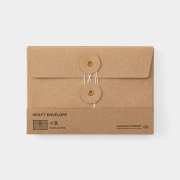 クラフトエンベロップ ＜M＞ 横 紐付 オレンジ 8枚入 (85673006)