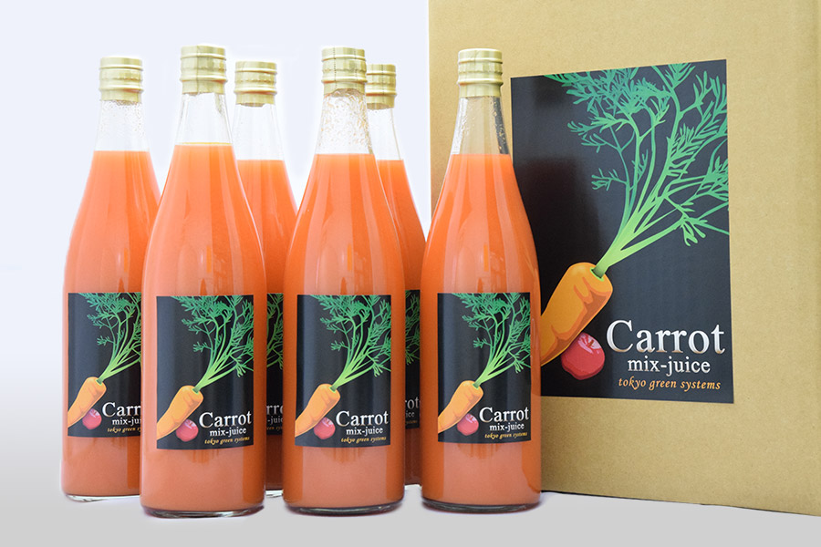 【送料込み】tgsのにんじんミックスジュース６本セット（720ml）