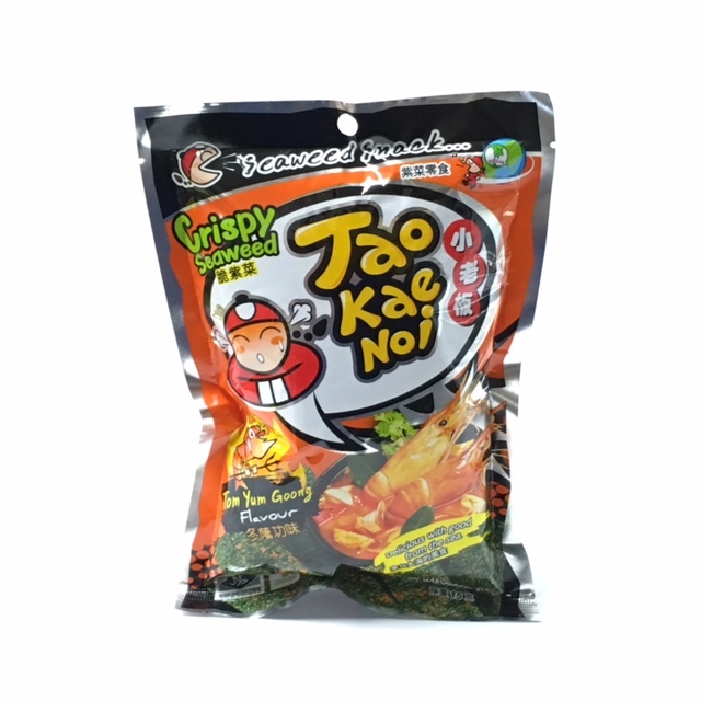 タイの「のりスナック」（CRISPY SEAWEED)トムヤムクン味15g入り