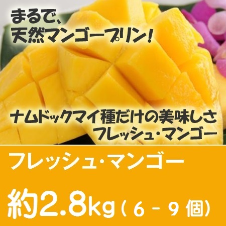 ナムドクマイマンゴー　約2.8Kg（6～9個）