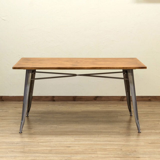 Mercury　ヴィンテージダイニングテーブル　140×80 シルバー 佐川・離島発送不可】Mercury ヴィンテージダイニングテーブル 140×80