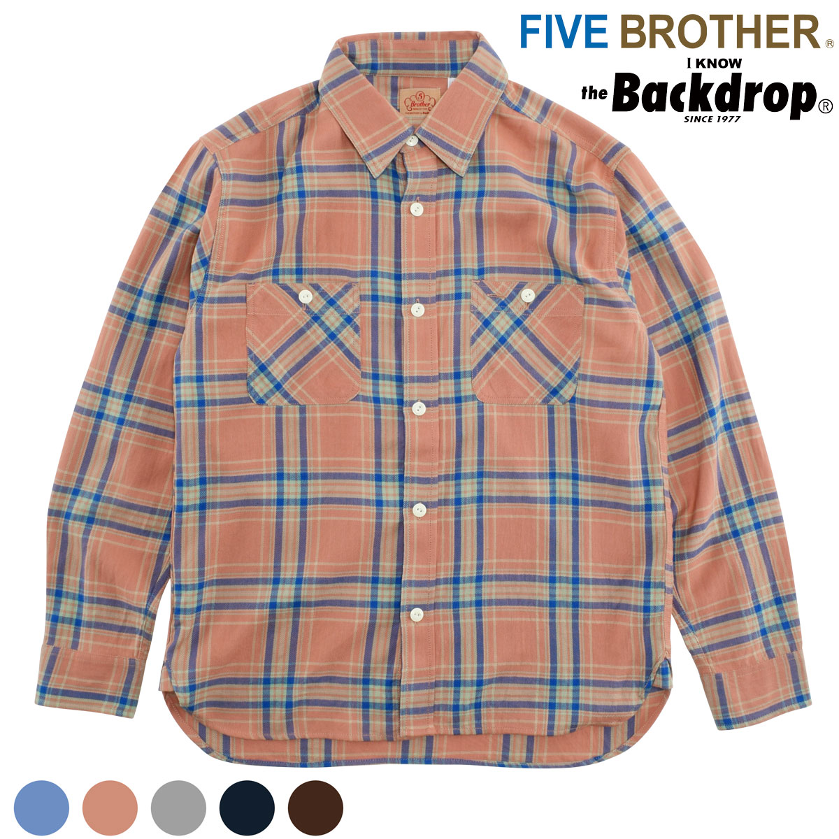 FIVE BROTHER】(ファイブブラザー) LIGHT FLANNEL SHIRT / ライト FIVE BROTHER】(ファイブブラザー) LIGHT FLANNEL SHIRT / ライト