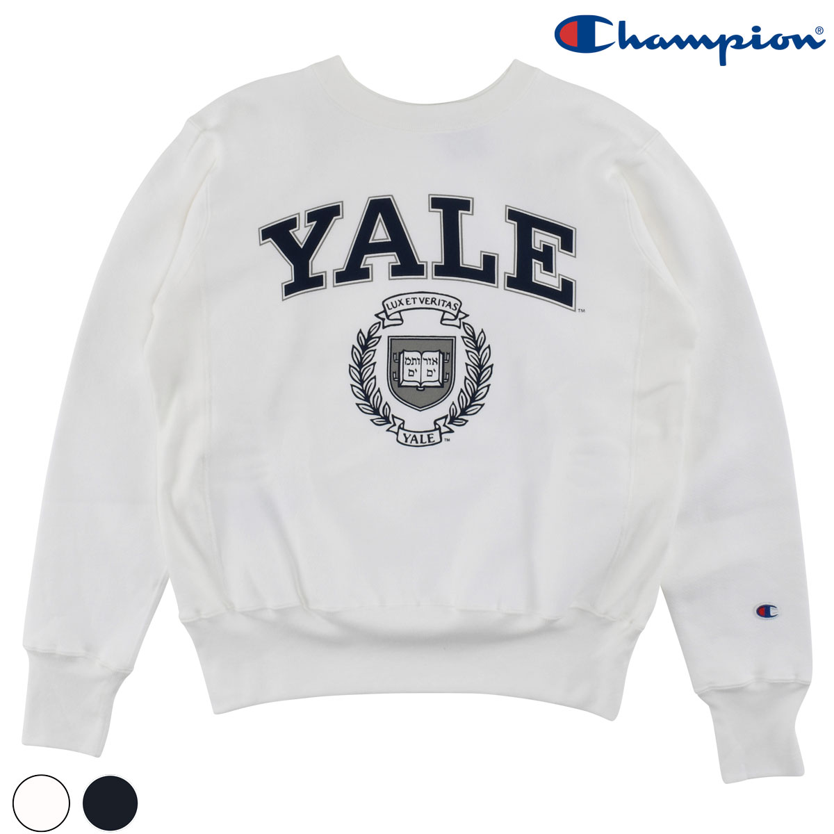 CHAMPION】(チャンピオン) REVERSE WEAVE SWEAT YALE / リバースウィーブ スウェット シャツ YALE (ホワイト) | THE BACKDROP (アメカジ オンラインショップ) CHAMPION】(チャンピオン) REVERSE WEAVE SWEAT YALE / リバースウィーブ スウェット シャツ YALE (ホワイト) | THE BACKDROP (アメカジ オンラインショップ)