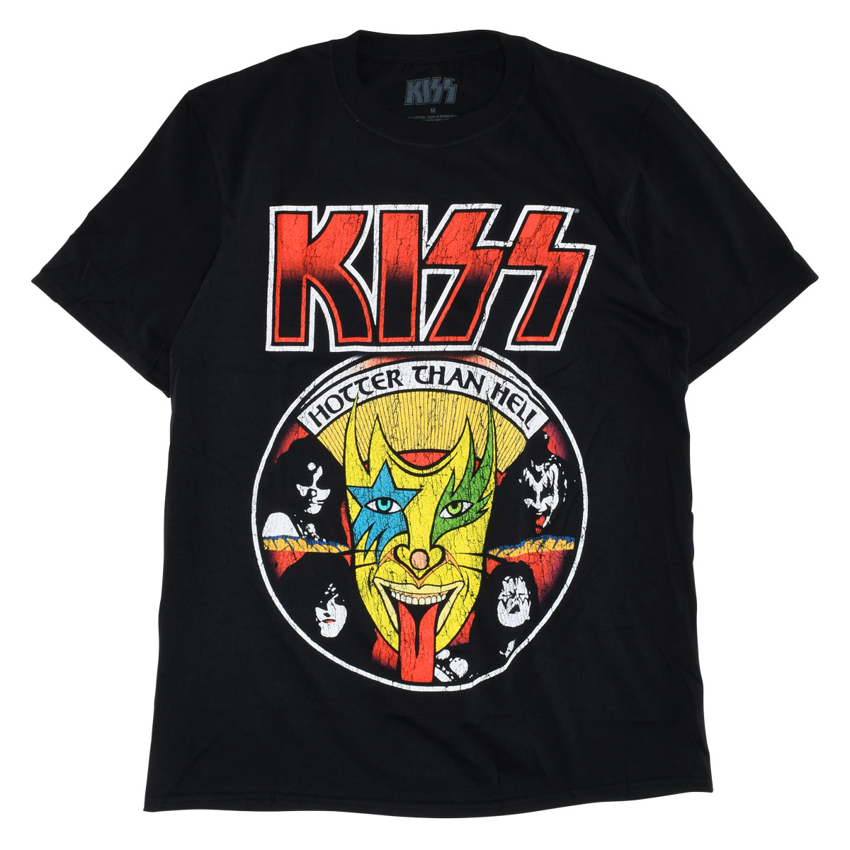 Band Goods バンドグッズ Kiss Tongue Tee キッス タン Tシャツ ブラック The Backdrop アメカジ オンラインショップ