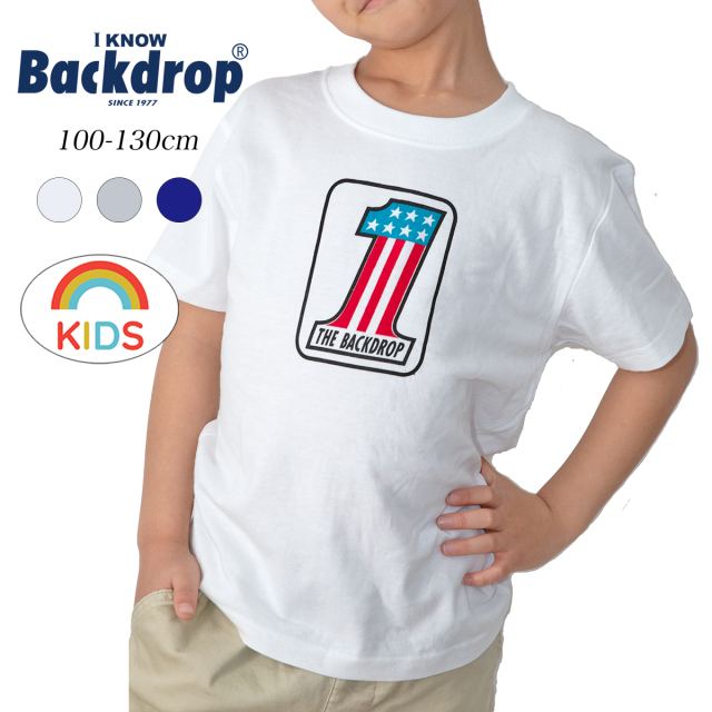 【BACKDROP KIDS】 #1 BACKDROP KIDS TEE (White)