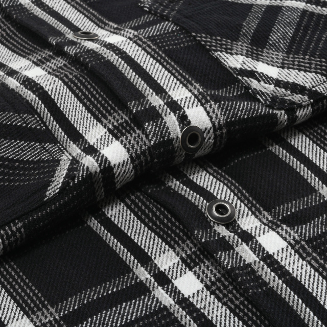 90's FIVE BROTHER フランネルシャツ ブラック Large FIVEBROTHER FIVE BROTHER ファイブブラザー 90S シャモアクロス 長袖