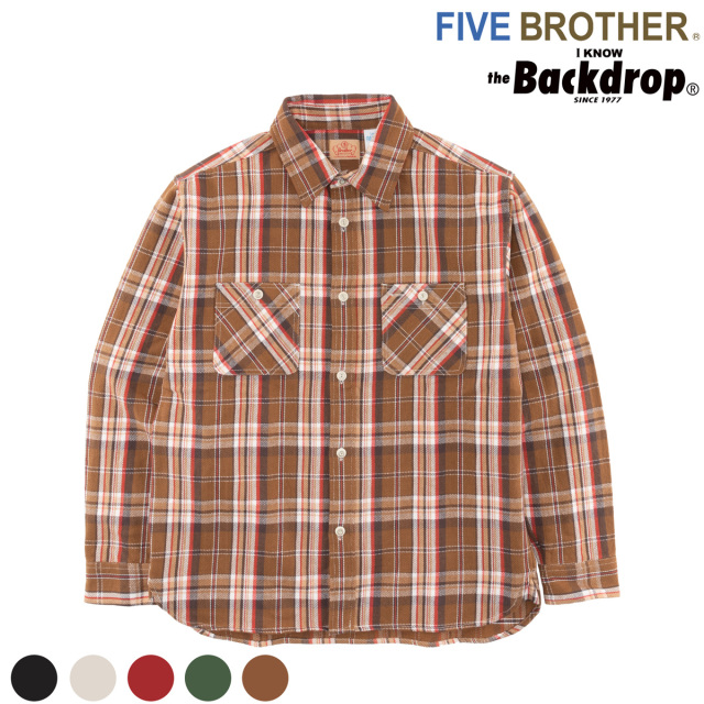 FIVE BROTHER】(バックドロップ別注ファイブブラザーズ) FLANNEL