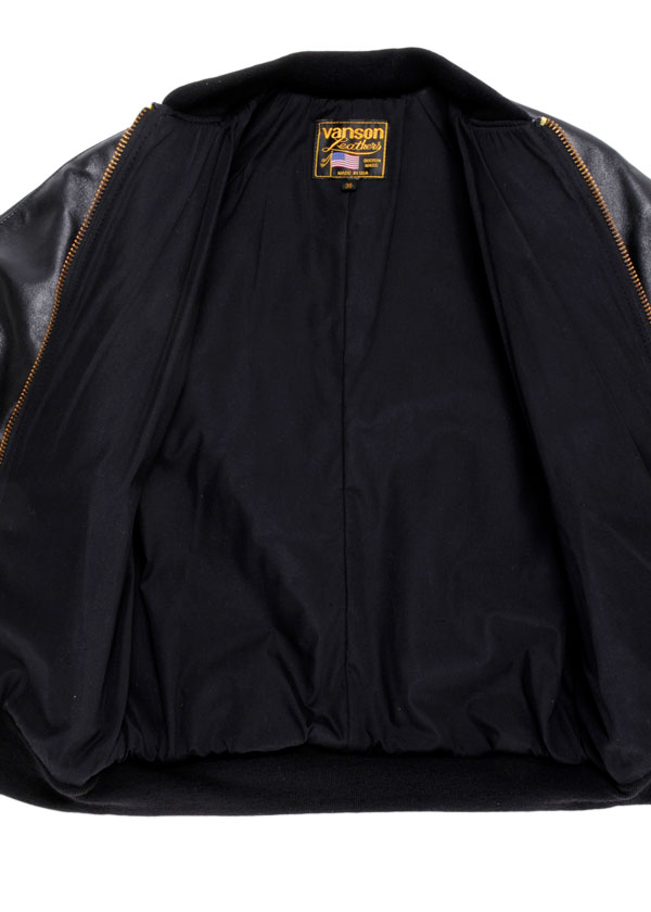 ジャケット・アウター VANSON BACKDROP LETHER JACKET VANSON】(バンソン) 9TJV CROSS BONE with HOOD / 9TJV with