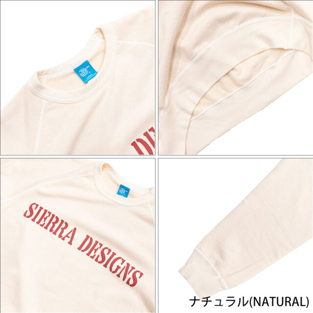 【SIERRA DESIGNS】 【Good On x SIEERA DESIGNS】RAGLAN CREW SWEAT 931004