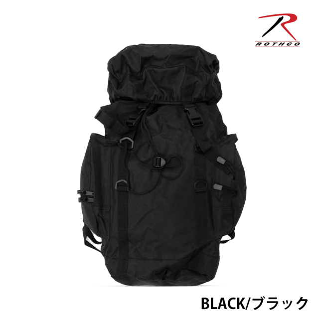 【新品】ROTHCO ロスコ キャンプ バックパック　ブラック ROTHCO ミリタリーバッグ ロスコ G.I.PLUS コーデュラ ナイロン