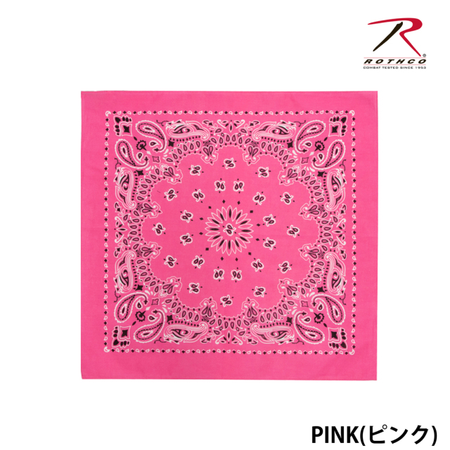 【ROTHCO】PAISLEY BANDANA - 55cm角