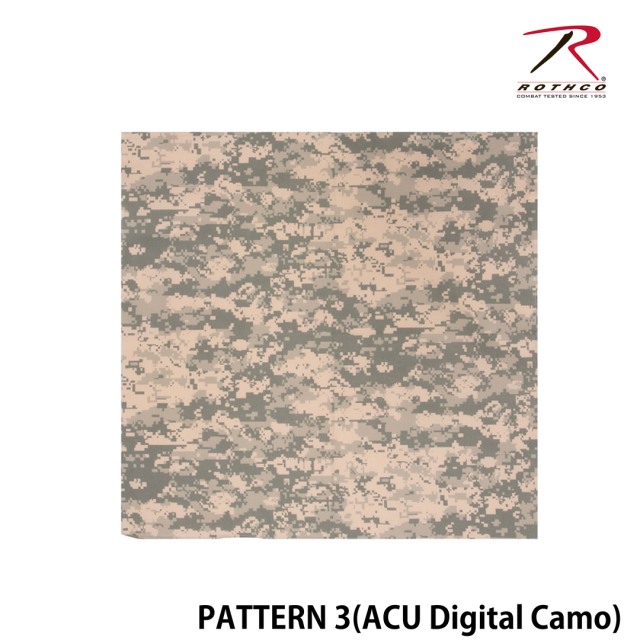 【ROTHCO】CAMO BANDANA - 55cm角