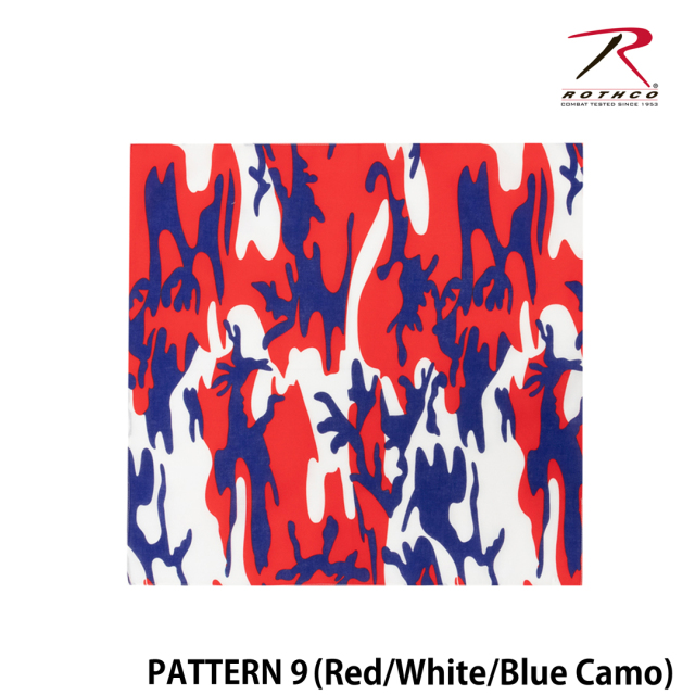 【ROTHCO】CAMO BANDANA - 55cm角