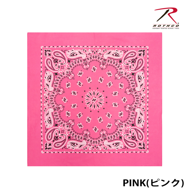 【ROTHCO】PAISLEY BANDANA - 68cm角