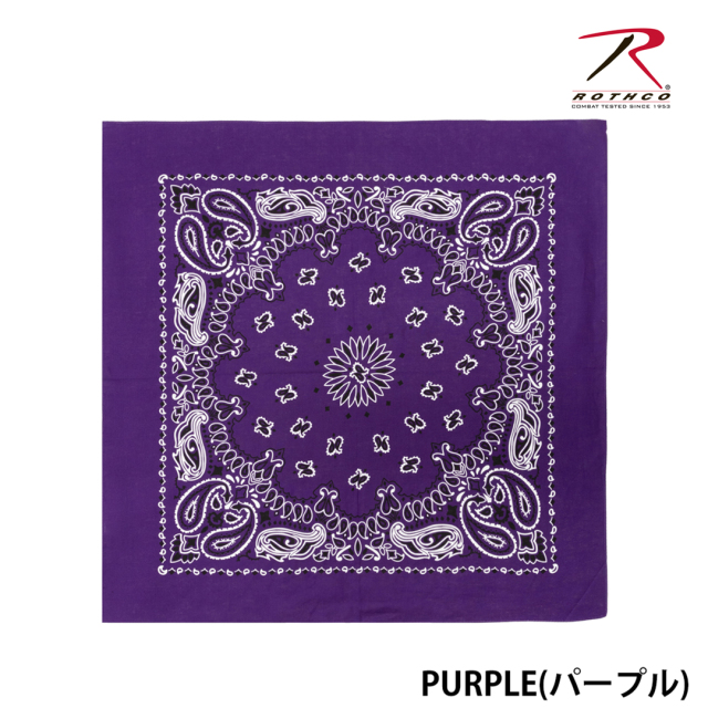 【ROTHCO】PAISLEY BANDANA - 68cm角