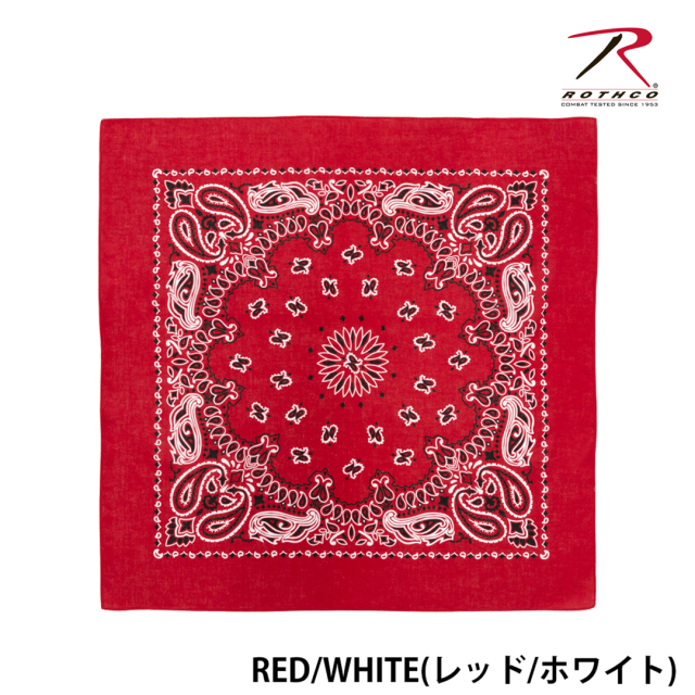 【ROTHCO】PAISLEY BANDANA - 68cm角