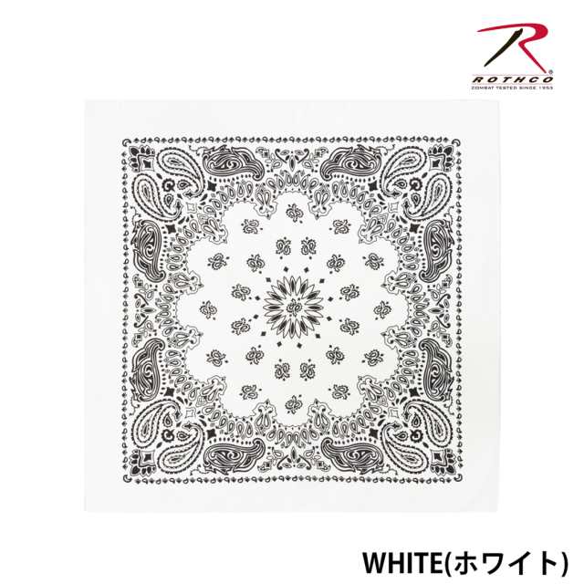 【ROTHCO】PAISLEY BANDANA - 68cm角