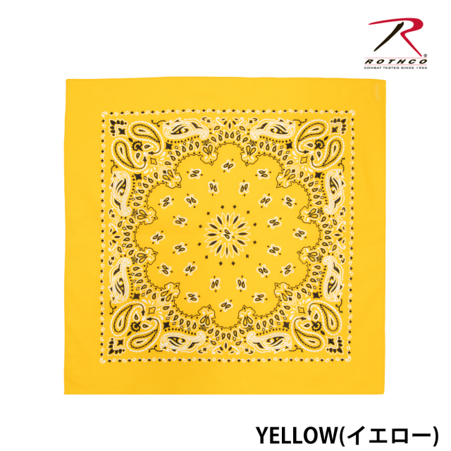 【ROTHCO】PAISLEY BANDANA - 68cm角