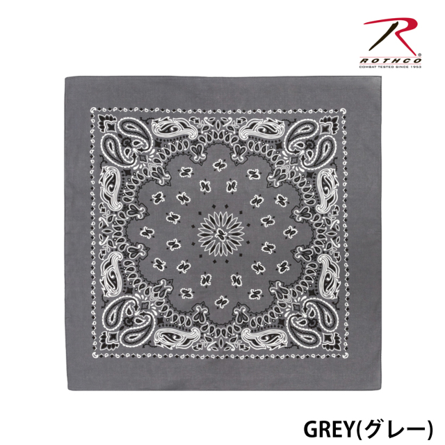 【ROTHCO】PAISLEY BANDANA - 68cm角