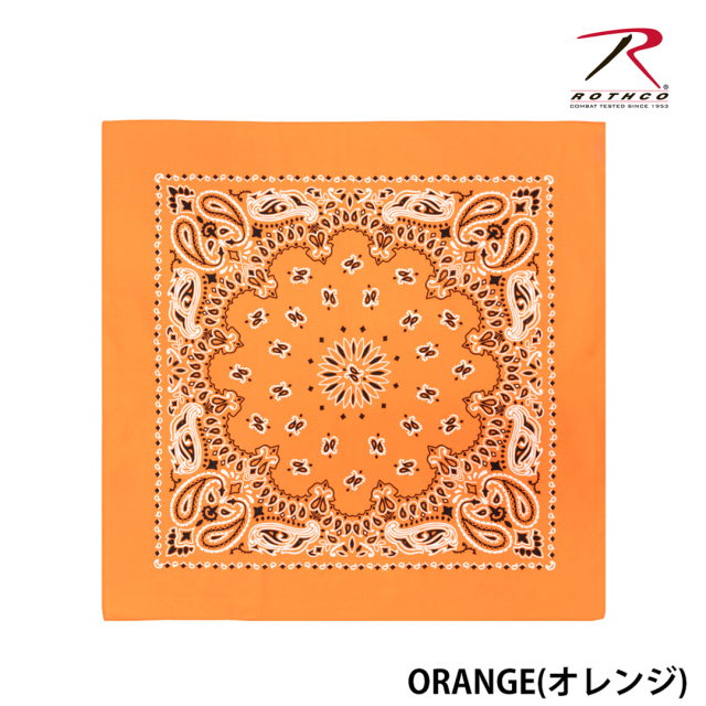 【ROTHCO】PAISLEY BANDANA - 68cm角