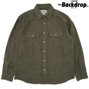 【BACKDROP】 USA FLANNEL SHIRT (Green)