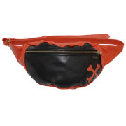 【VANSON】(バンソン) 9SBB NEW FANNY PACK with CROSSBONE 2TONE / ニューファニーパック with クロスボーン 2トーン (オレンジ/ブラック)