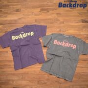 【BACKDROPxGOOD ON】 BACK PRINT TEE -I Know Backdrop Wire Design-