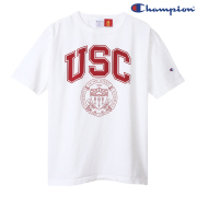 【CHAMPION】 T1011 USA USC TEE (WHITE)