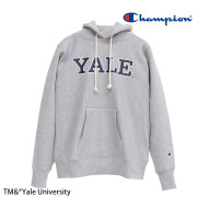 【CHAMPION】 REVERSE WEAVE HOODED SWEATSHIRT C5-A104 YALE UNIVERSITY (OXFORD GRAY)