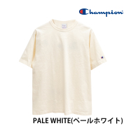 【CHAMPION】 T1011 Short Sleeve T-shirt C5-B304/PALE WHITE