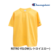 【CHAMPION】 T1011 Short Sleeve T-shirt C5-B304/RETRO YELLOW