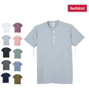 【HEALTH KNIT】 1PACK HENLY NECK S/S TEE