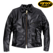 【VANSON】 ENFIELD LEATHER JACKET (Black)