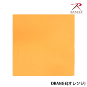 【ROTHCO】SOLID BANDANA - 68cm角/Blaze Orange