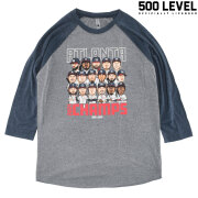 【500LEVEL】 ATLANTA BASEBALL 2021 CHAMPIONS RAGLAN TEE (Navy/Heather Gray)