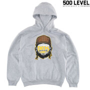 【500LEVEL】 Fernando Tatis Jr. PLAYER SILHOUETTE HOODIE (Gray)