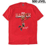 【500 LEVEL】 Ron Harper BOLD TEE (Tri Red)