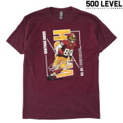 【500 LEVEL】 Santana Moss THROWBACK TEE (Heather Maroon)