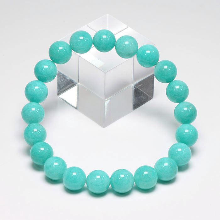 限定!ペルー産アマゾナイトAAA'の10mmブレスレット　　 　/SEO【天然石・パワーストーン】