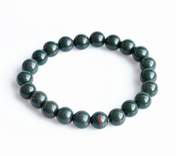 限定!ブラッドストーン8mmブレスレット[タイプ3]      /3月【パワーストーン/天然石】