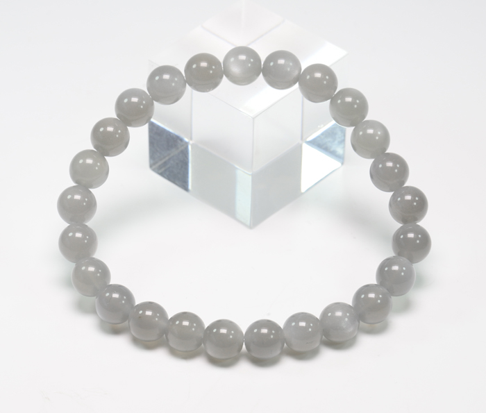 限定!特価!シルバームーンストーンAAAの8mmブレスレット　　　/6月【パワーストーン/天然石】　