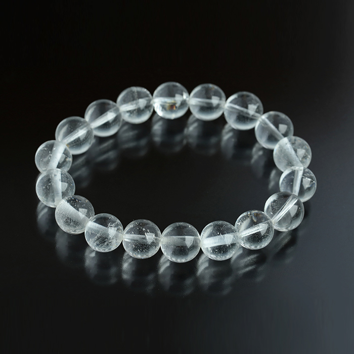 【証明書付き】限定!聖山カイラス産の水晶ブレスレット　 9.4~10.3mm   【5】　