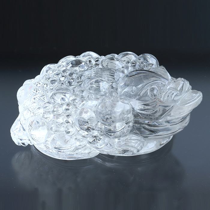 【伊勢】水晶の銭蛙[117×41.6mm]  ise11 susa