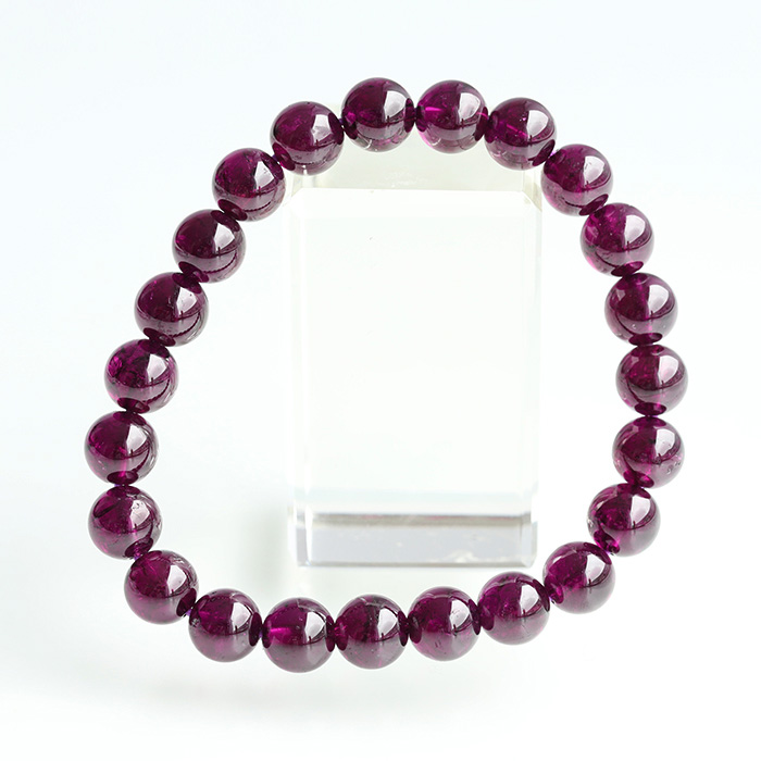 【伊勢浄化】[鑑別書付]最高品質!アルマンディンガーネットSAの約8mmブレスレット  No1   ise14_